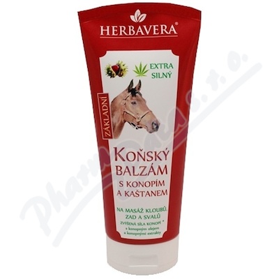 Koňský balzám konopí-kašt-kostival HERBAVERA 200ml