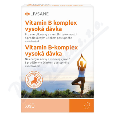 LIVSANE Vitamin B Komplex vysoká dávka 60ks