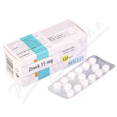 Zinek 15 mg tbl.120 Generica