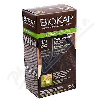 BIOKAP Barva na vlasy 4.0 Hnědá přirozená 140ml