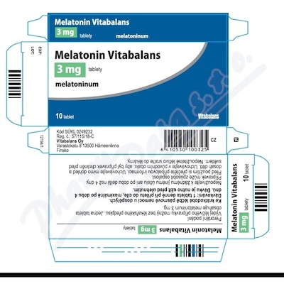 Melatonin Vitabalans 3mg tbl.nob.10