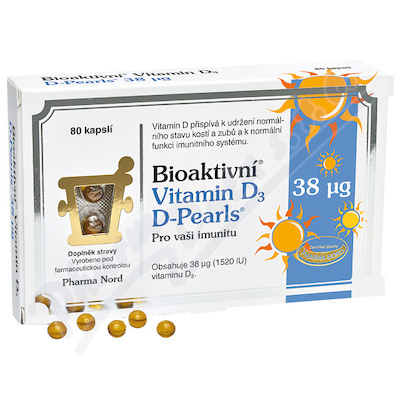 Pharma Nord Bioaktivní Vitamin D3 D-Pearls cps.80