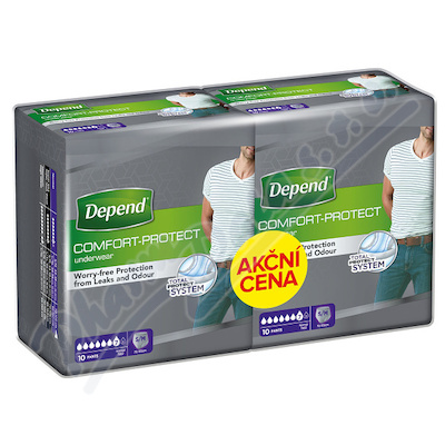 Depend Normal inkont.kalh.muži Duopack S/M 2x10ks