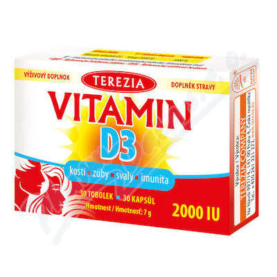 TEREZIA Vitamín D3 2000 IU tob.30