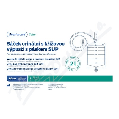 Sáček urinální SUP pásek kříž.výp.2000ml Steriwund