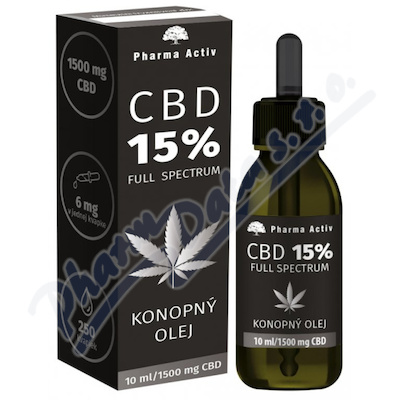 CBD 15% Full Spectrum Konopný olej 1500mg 10ml