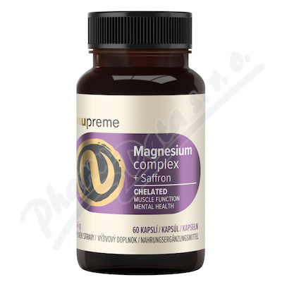 Magnesium + šafrán chelát cps.60 NUPREME