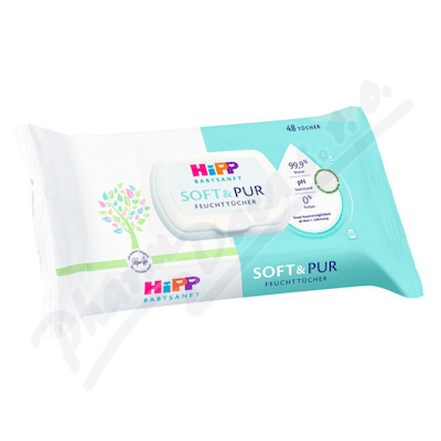 HiPP BabySANFT vlhčené ubrousky Soft&Pur 48ks