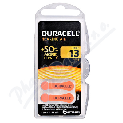 Duracell DA13 baterie do naslouchadel 6ks