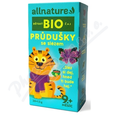 Allnature Děts.čaj Průdušky sléz.BIO 20x1.5g 9M+