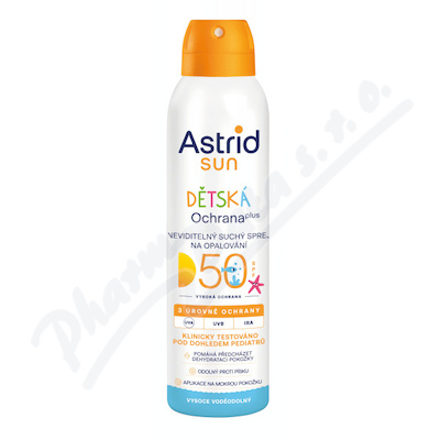 Astrid SUN dětský suchý opal.sprej SPF50 150ml