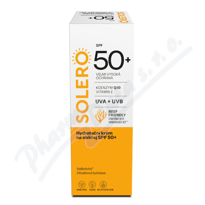 SOLERO Hydratační krém na obličej SPF50+ 50ml