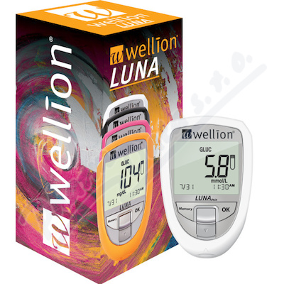 Wellion LUNA trio glukometr bílý