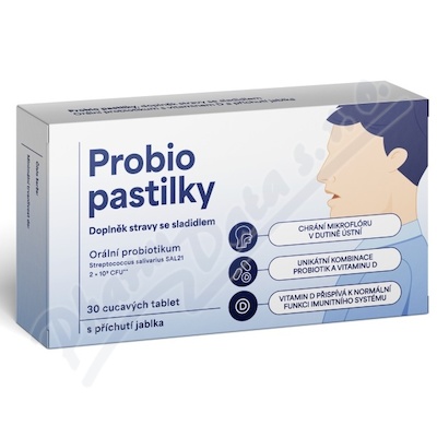 Probio pastilky s přích.jablka 30 cucavých tablet
