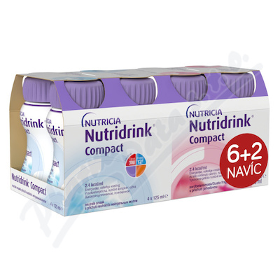 Nutridrink Compact 6+2 (neutral-jahoda) 8x125ml