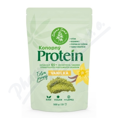 Zelená Země konopný protein vanilka 500g