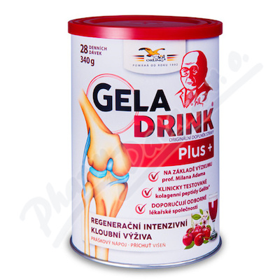 Geladrink Plus+ práškový nápoj višeň 340g