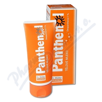 Panthenol tělové mléko 7% 200ml Dr.Müller