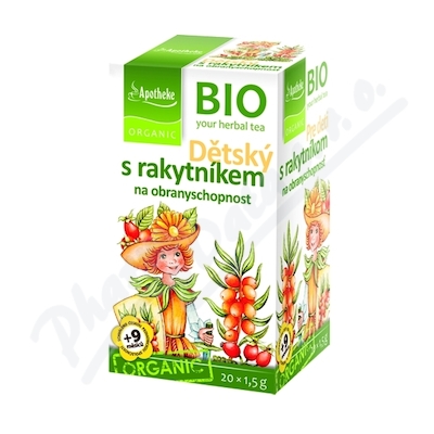 Apotheke BIO Dětský s rakytníkem čaj 20x1.5g