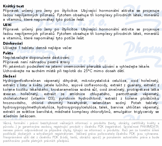 Fytofem harmony&control tbl.90