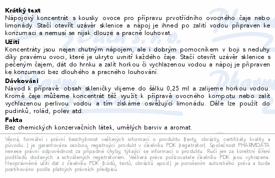 Čaj pečený NOTEA Lesní směs 55ml