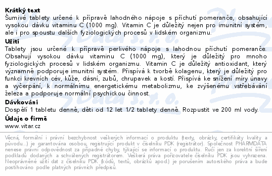 Revital C vitamin 1000mg pomeranč tbl.eff.20