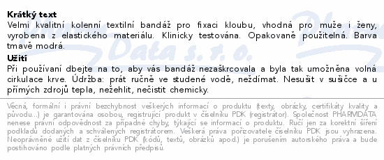 WUNDmed bandáž kolenní textil vel.M