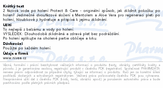 NIVEA MEN voda po hol.P&C 2v1 100ml 88569