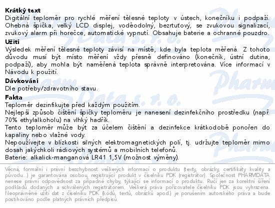 LIVSANE Teploměr pro víceúčelové měření 1ks