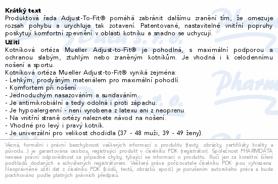 Mueller Adjust to fit ortéza na kotník