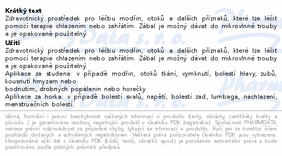 LIVSANE Studený/Horký zábal 2ks