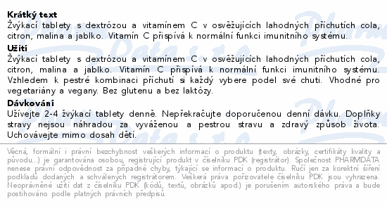 LIVSANE Bonbóny Hroznový cukr vit.C pro děti 28ks