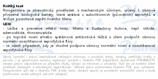 RINOGERMINA sprej 10ml 2+1 - Úvodní balíček