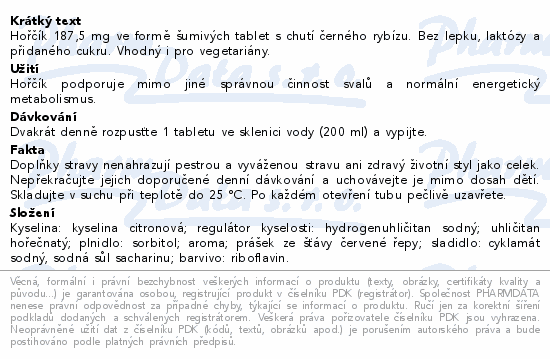 LIVSANE Hořčík 187.5mg šumivé tablety 20 ks