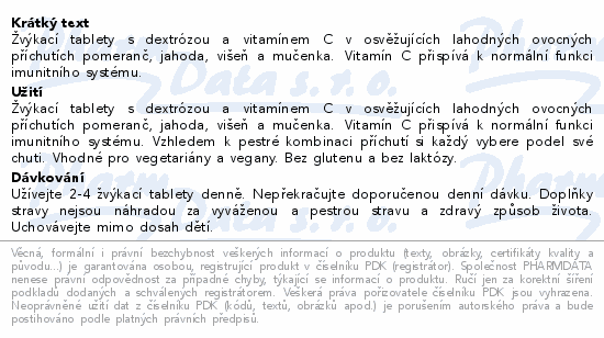 LIVSANE Bonbóny Hroznový cukr vit.C ovoce mix 28ks