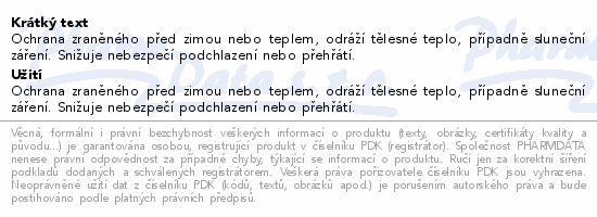 Izotermická záchranná deka Ypsisave 160x210cm