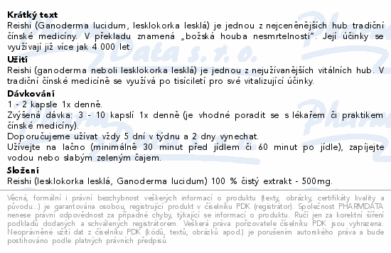 MycoMedica Reishi 50% cps.90