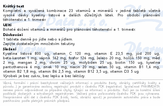 GS Mamavit 1 Plánování a 1.trimestr tbl.30