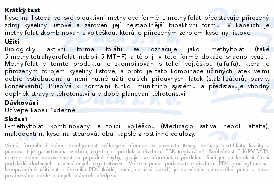 Cytoplan Methylfolate cps.60