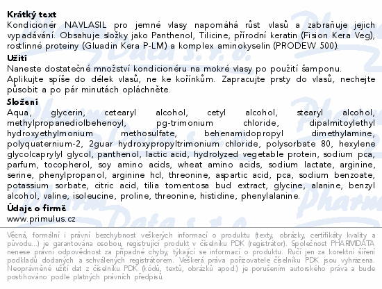 NAVLASIL kondicionér pro jemné vlasy 200ml