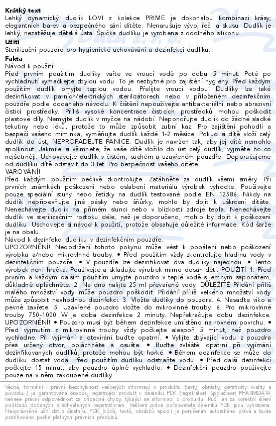 LOVI Dudlík silikon.dynamický PRIME 0-6m béžová