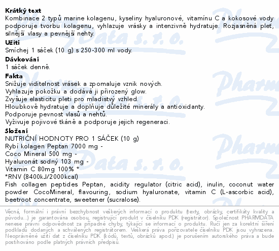 Bloom Robbins Glowy skin COLLAGEN nápoj sáčky 30ks