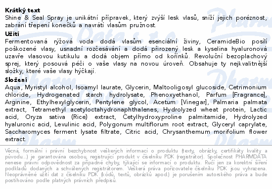 Tomas Arsov Shine&Seal Hair sprej 150ml