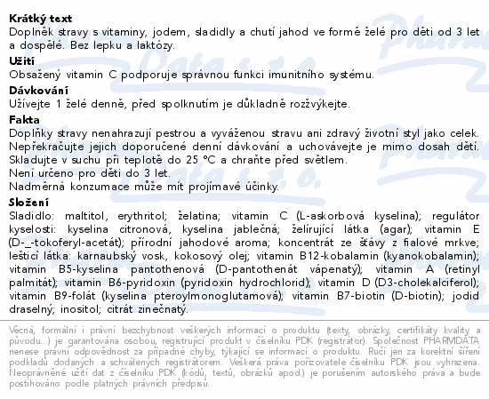 LIVSANE Multivitaminy želé pro děti 60ks