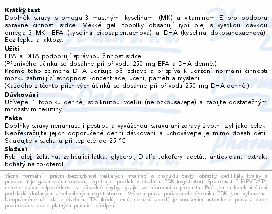 LIVSANE Omega-3 + Vitamin E tob.60