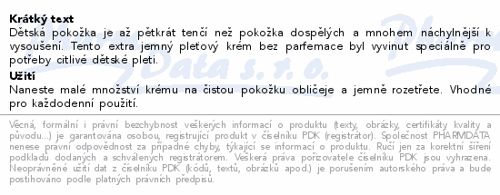 WELEDA baby Měsíčkový pleťový krém bez parfem.50ml