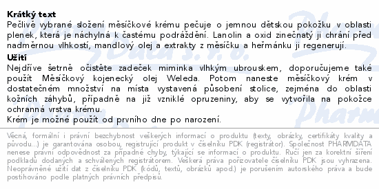 WELEDA baby Měsíčkový krém na zadeček 30ml