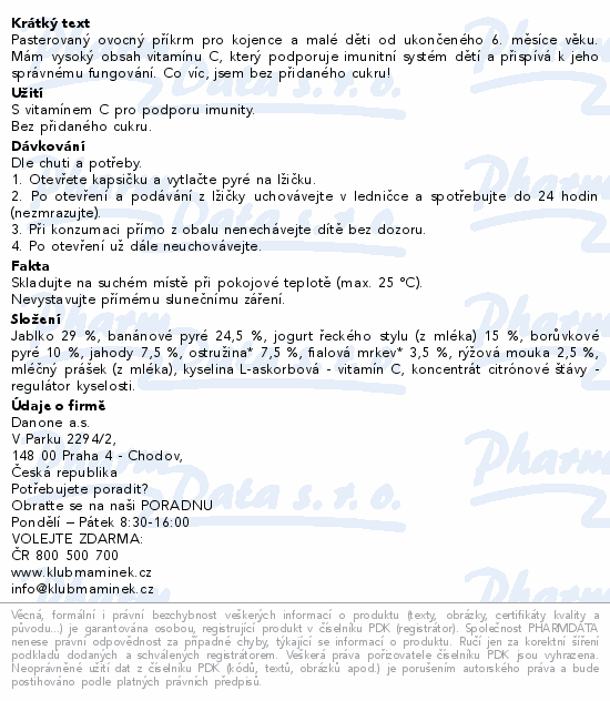 Hami Lesní ovoce kapsička 100g 6m+