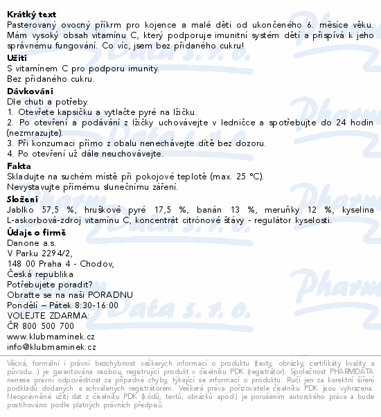 Hami Hruška meruňka kapsička 100g 6m+