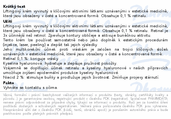 AVENE Hyaluron Activ PROCEDURE Lifting.krém 30ml